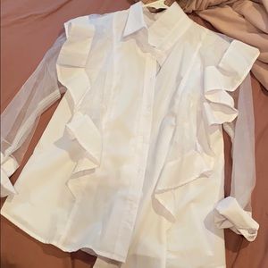White button up fancy shirt